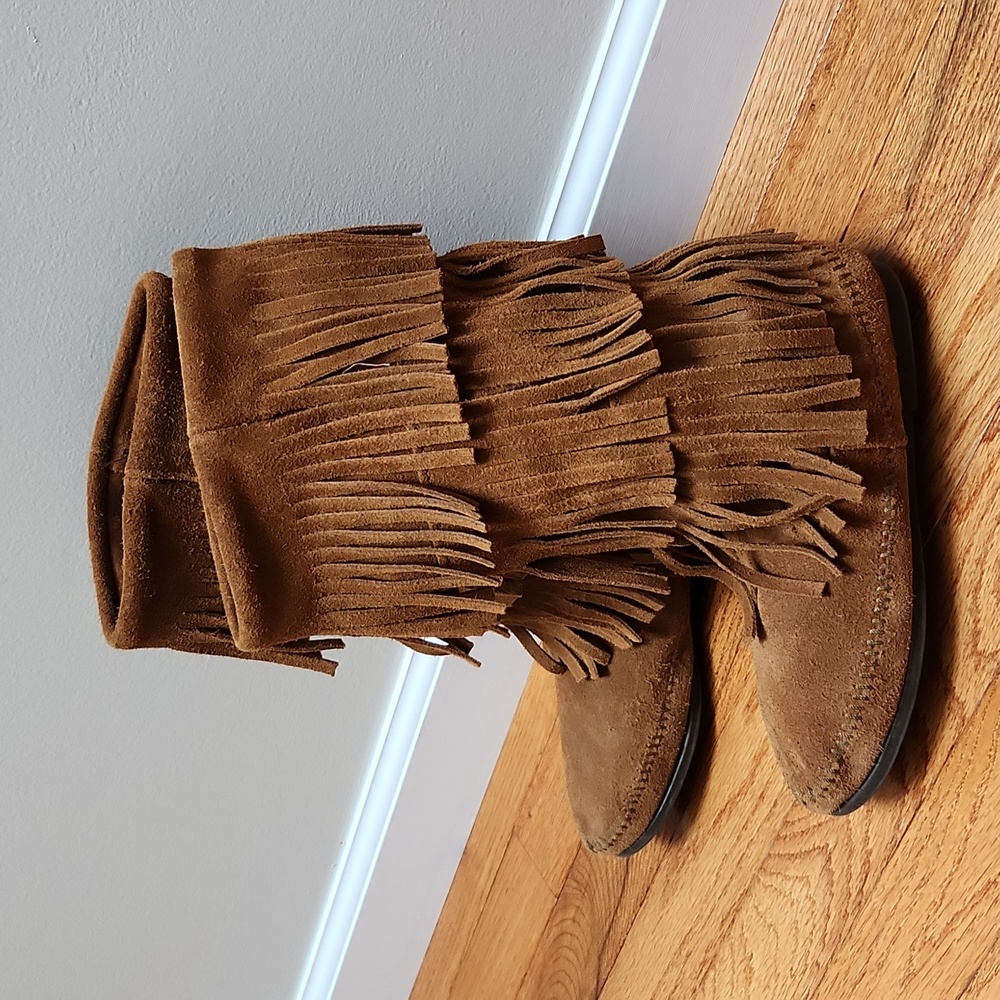 Minnetonka 3-Layer Fringe Boots - image 3